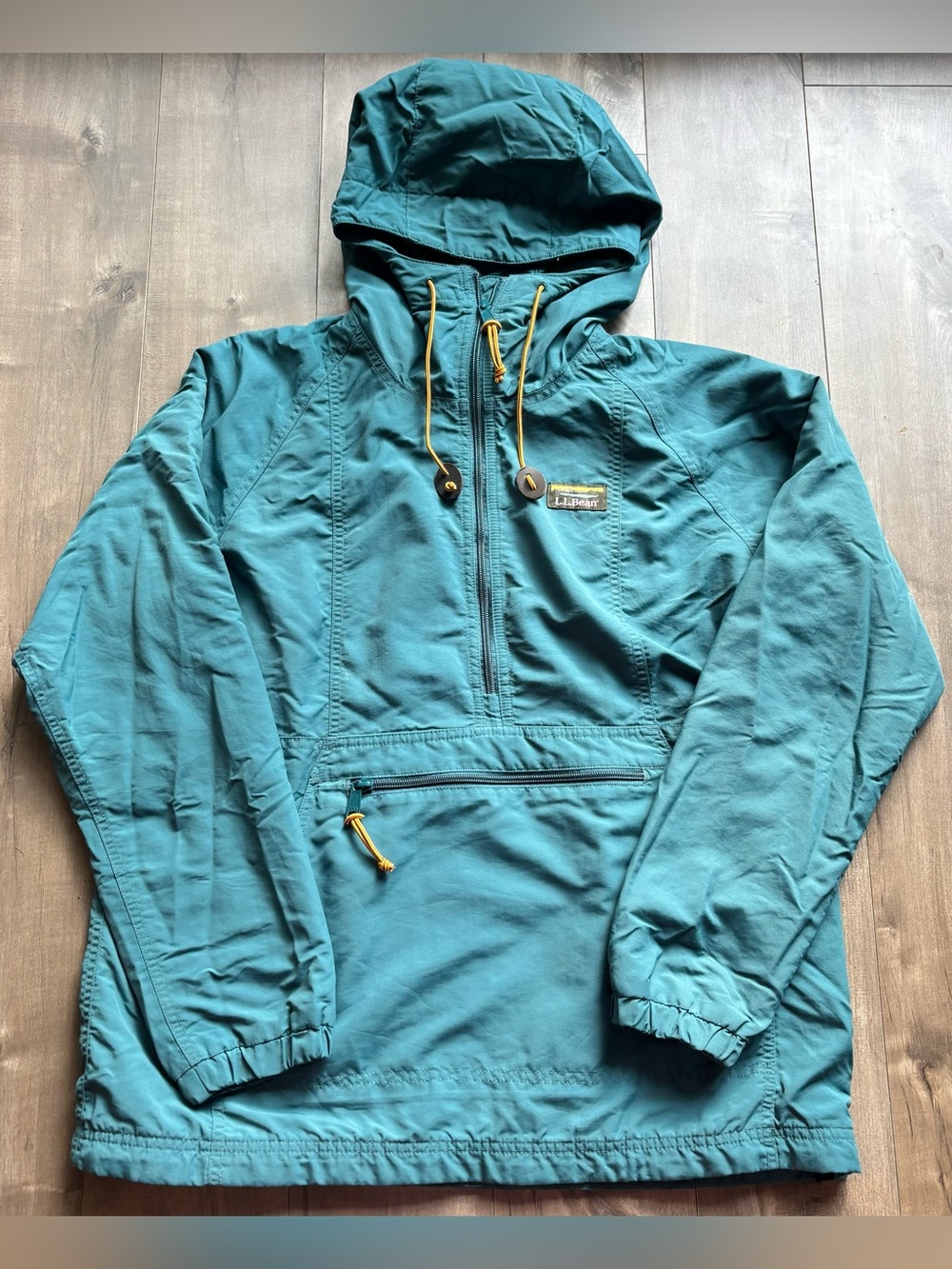 L.L Bean Women’s Mountain Classic Insulated Anorak Jacket Teal Spruce Green